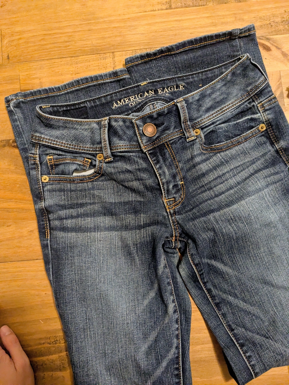 American Eagle Kick Boot Super Stretch Jeans Size 2 Short